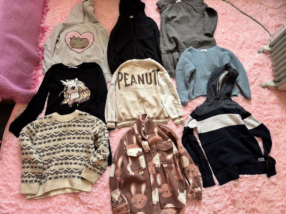 Benetton Zara HM MNG Дрехи за момиче 7-8 години, 72 броя за 62 евро