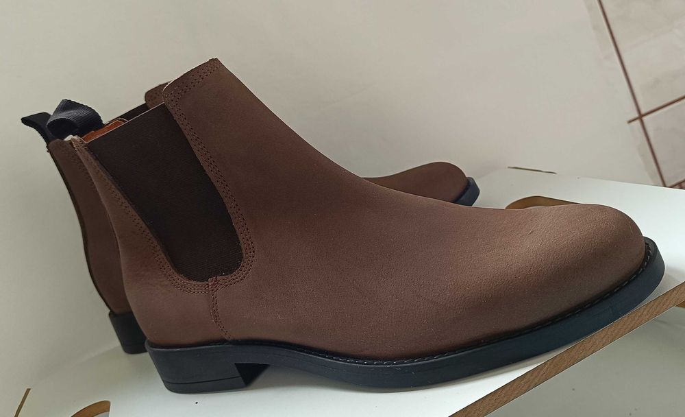 Ghete chelsea 42 plain toe Shoe The Bear NOI piele naturala moale