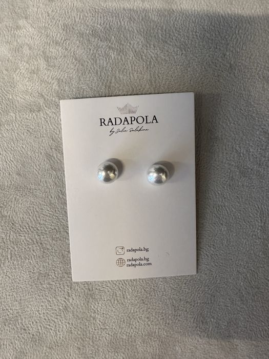 Сватбен халат Radapola + подарък Обеци перли