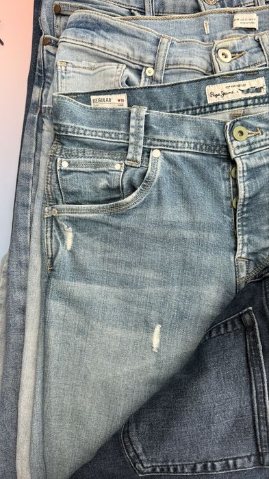 Мъжки маркови дънки в комплект - 6 бр.