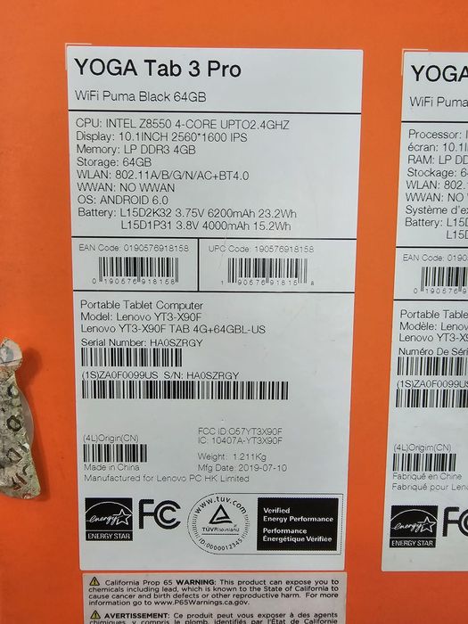 Lenovo Yoga Tab 3 Pro 64 Amanet BKG