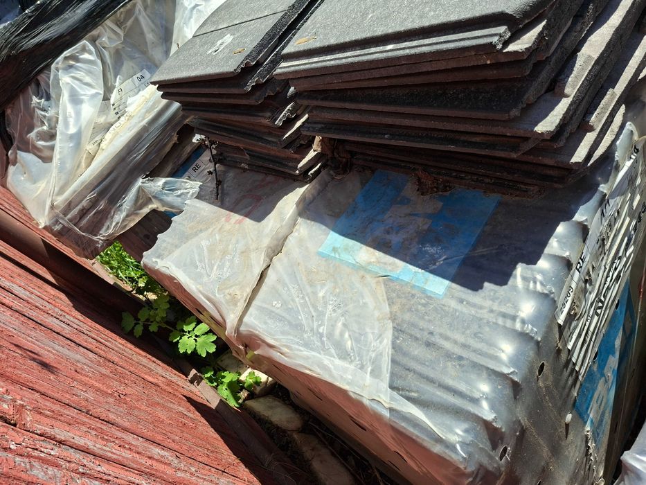 Țiglă beton BRAMAC Reviva Novo NOUĂ – Gri Antracit – 1050 buc + accesorii