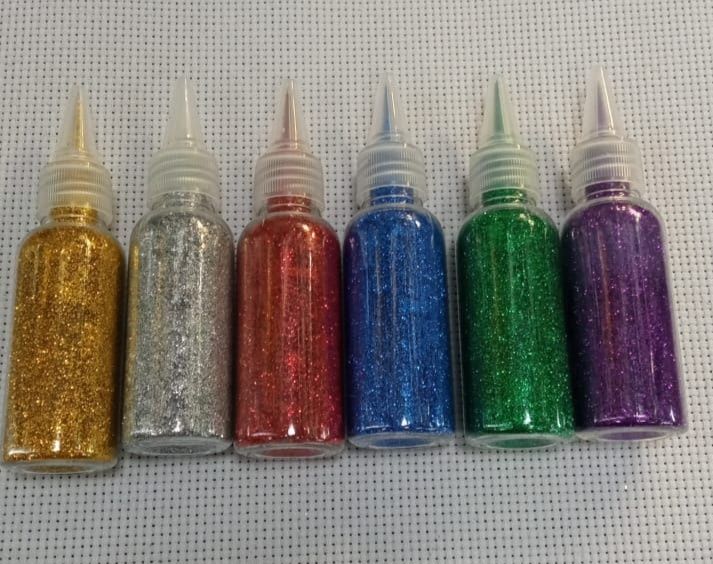 Блёстки сыпучие 6шт