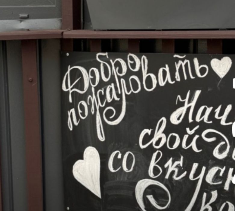Меловая доска для кафе столовой кофейни написать меню