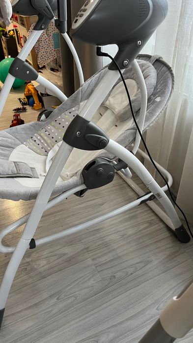 CANGAROO Електрическа люлка - шезлонг SWING STAR СИВ