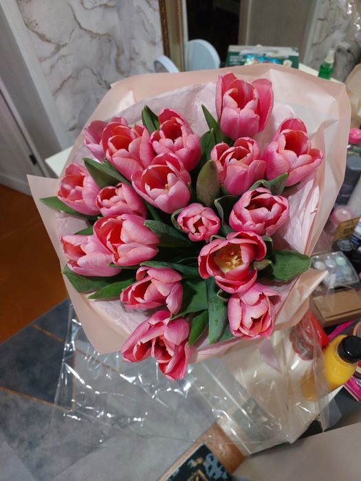 Букет 17 тюльпанов