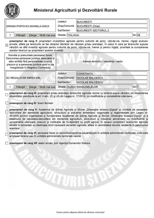 9 ha, agricol, extravilan, Targusor, Constanta, Contractul de arenda expira 31.12.2027