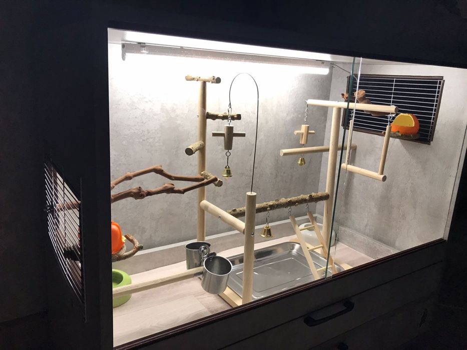 Террариум для попугаев, витрина клетка !