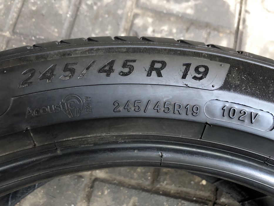 245/45/19 летние шины б/у из Германии