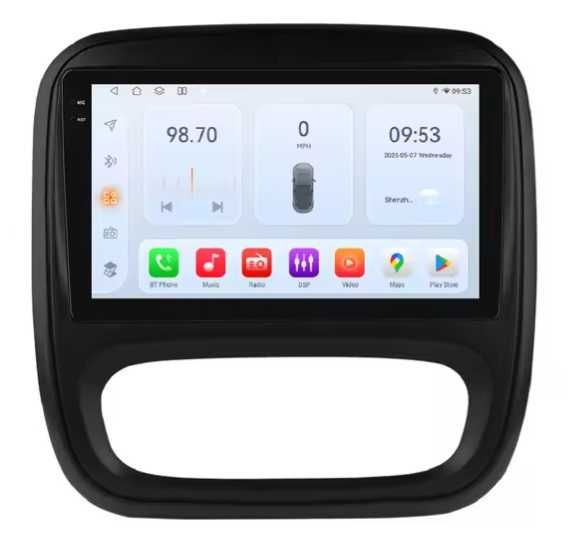 Мултимедия 9″ Android 14 за RENAULT TRAFIC III OPEL VIVARO B Carplay