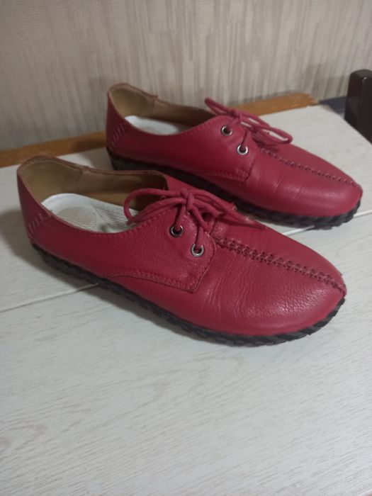 Женские макасины кожаные