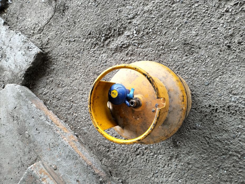 Жолтый балон с редукторам