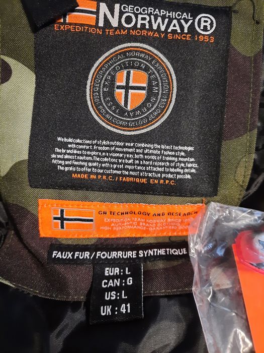 Geaca Geographical Norway / Kaki / Marime L