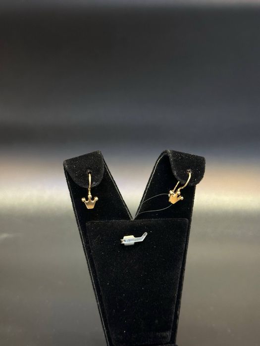 Золото 585  Серьги Масса: 1,3