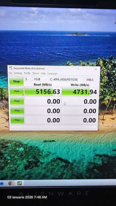 Laptop Alienware M5 R7 i7 12700h RTX 3080ti