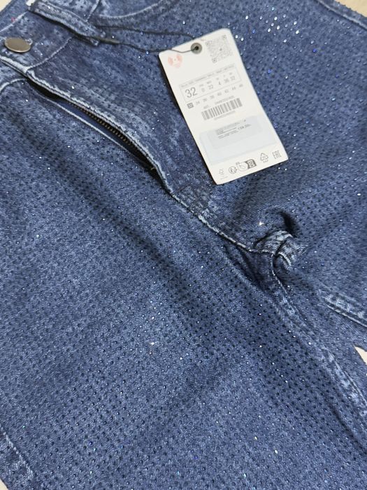 Дънки с камъчета Зара