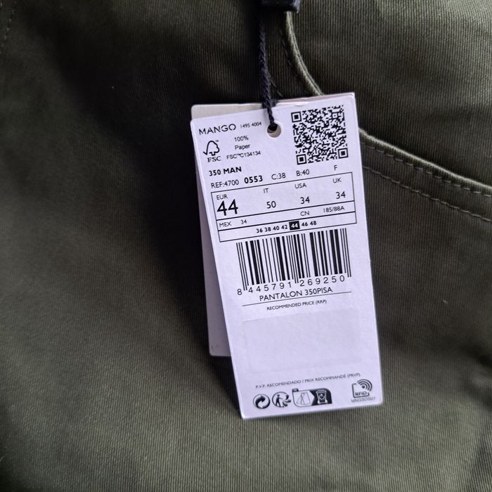 Нов Мъжки панталон Mango L размер