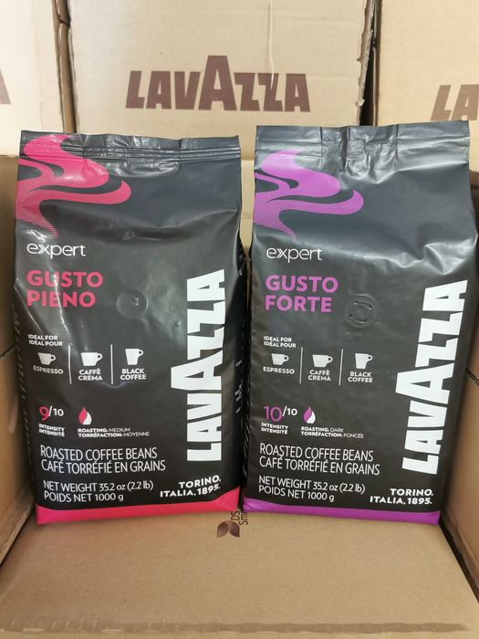 Кафе на зърна LAVAZZA Gusto Pieno Gusto Forte Лаваца Густо Форте/Пиено ...