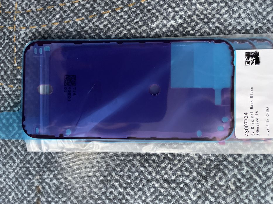 Adeziv iPhone 14, 15, 16, toată gama, original pentru  sticla spate