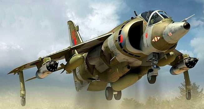 Модель самолёта Харриер