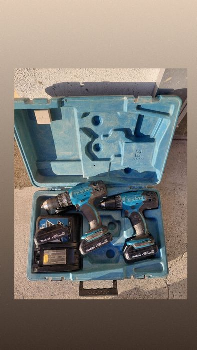 Продавам комплект винтоверти Makita 18V + 3 батерии и зарядно

⸻

Прод