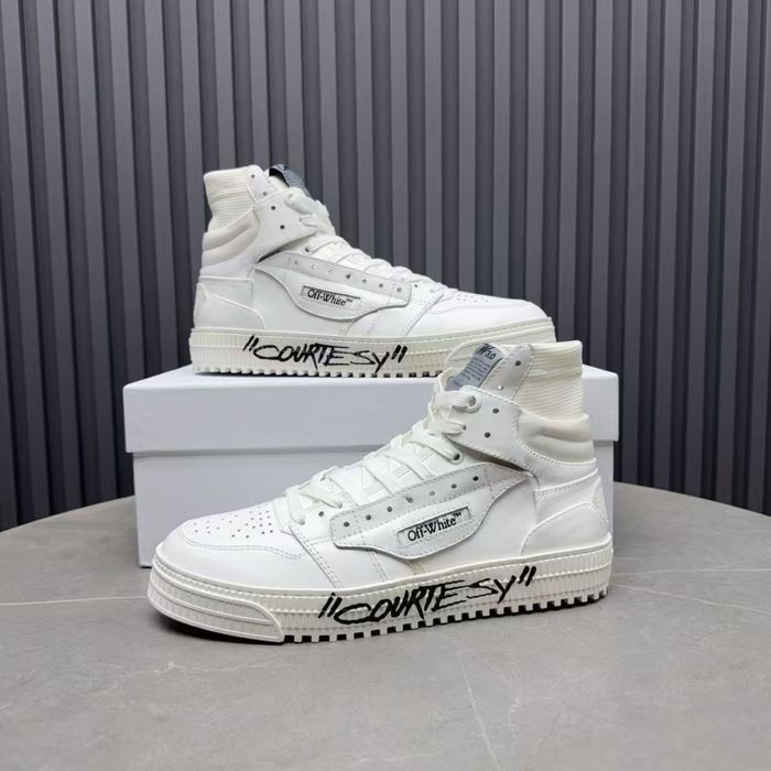 Off-White 3.0 Off Court High-Top Sneakers – White/Black Tag