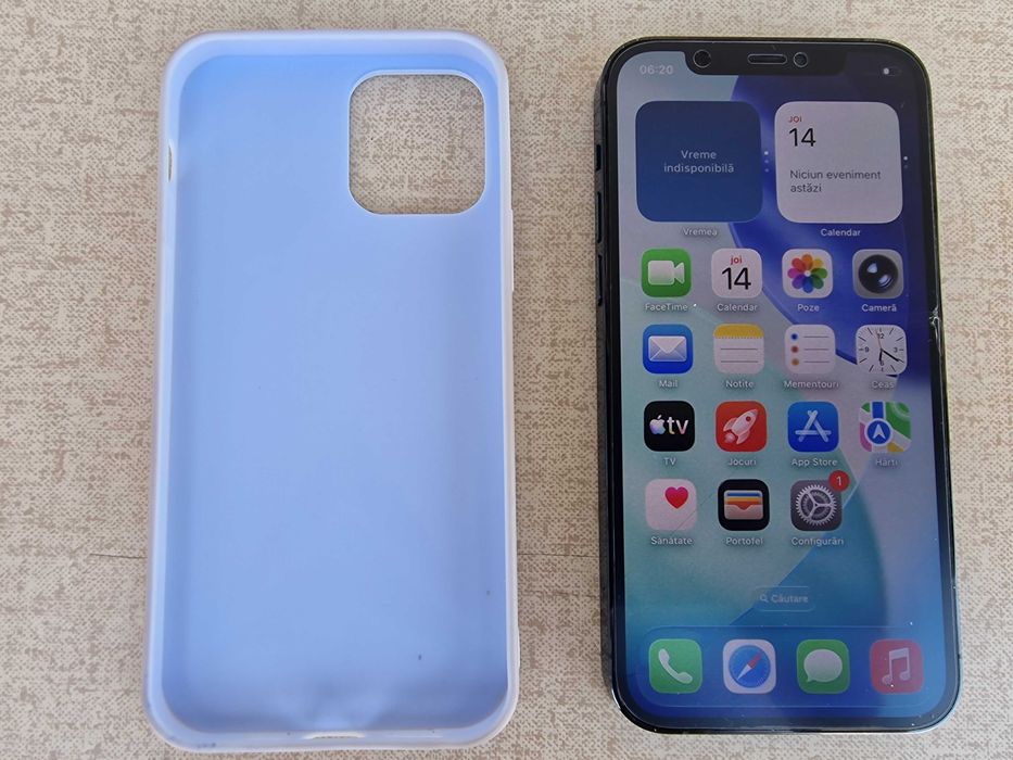 Telefon mobil Apple iPhone 12 Pro, 128GB, 5G, blue, baterie 77%