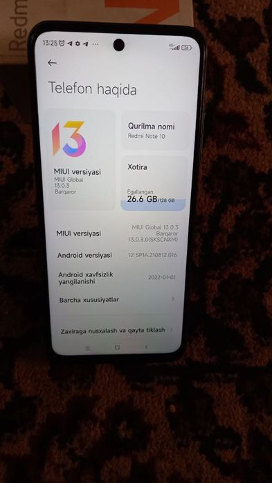 Redmi note10 128gb