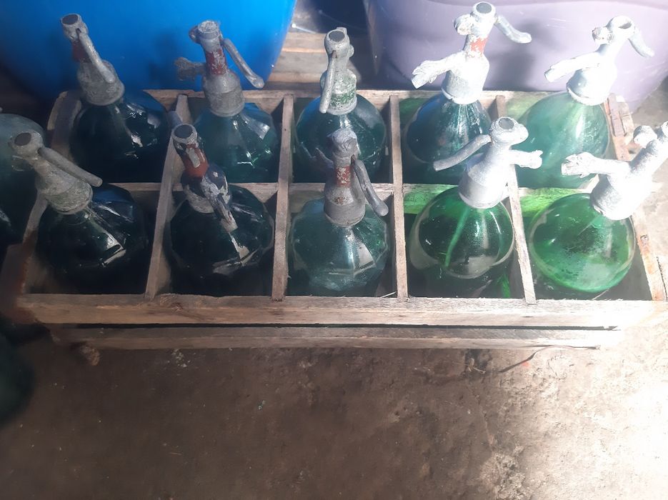 Sifoane sticlă + ladă
