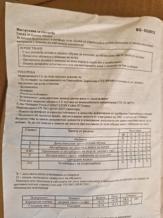 Нови предпазни обувки Sir Safety
