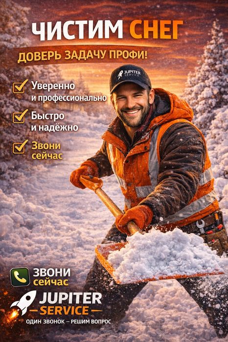 Чистка уборка снега