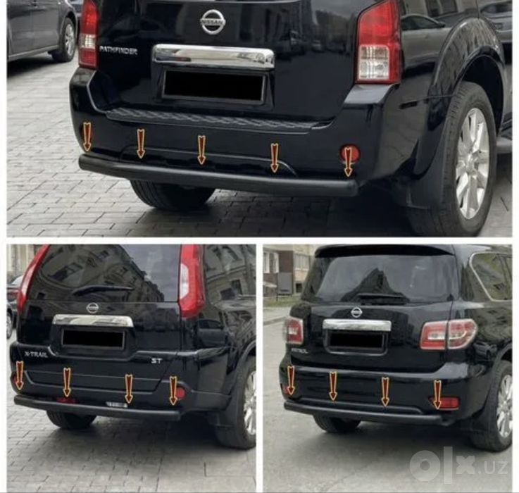 Защита бампера Nissan Patrol Pathfinder X-Trail