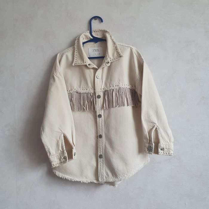 Джинсовая куртка рубашка Zara