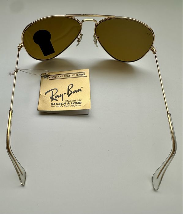 Ray Ban Bausch&Lomb USA Aviator G15 лещи сиви/зелени нови с кальф