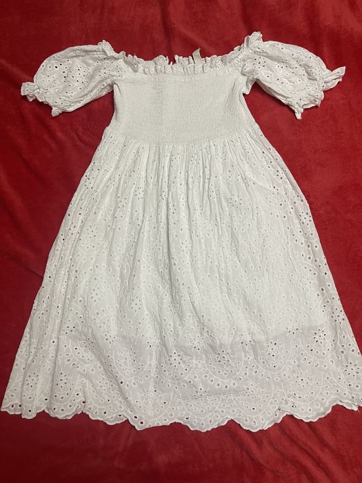 Rochie alba bumbac M / L