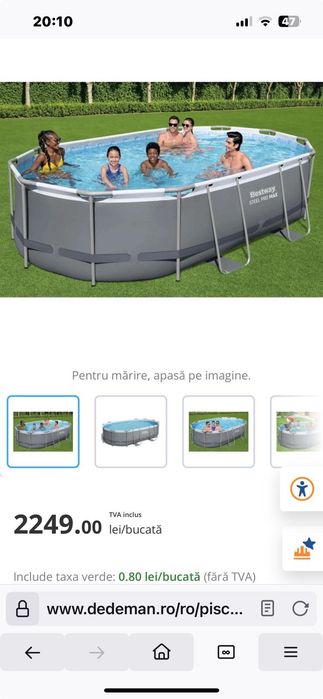 Piscina Bestwey steel pro max
 
Se poate vedea în Măgurele jud. Ilfov.

Preț 1500 lei
