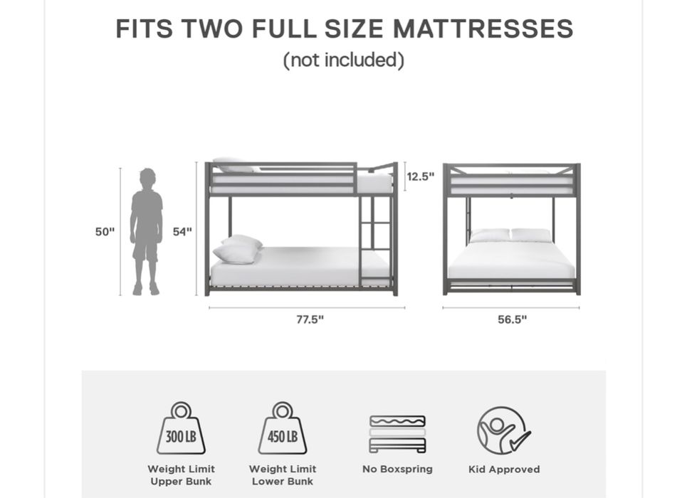 Pat etajat 4 persoane muncitori / foarte rezistent