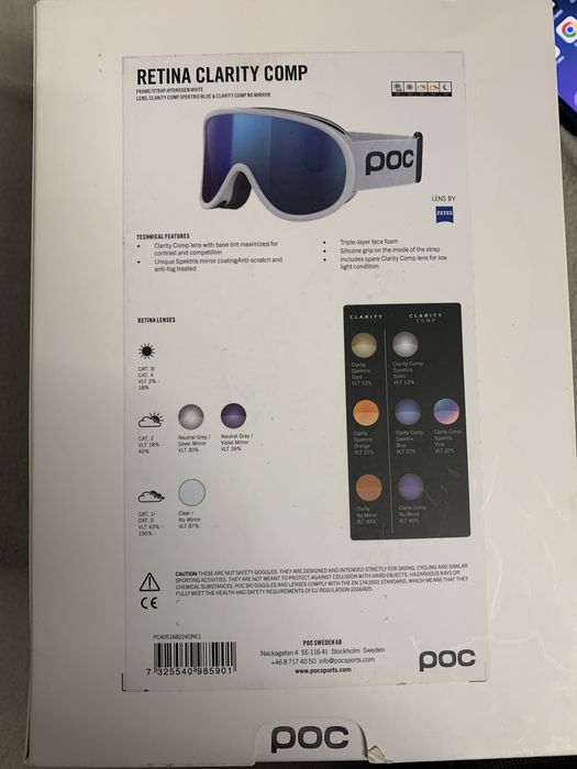 Ochelari noi ski snowboard POC Retina Clarity Comp 2 lentile