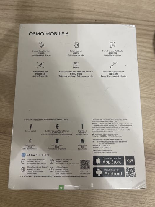 Dji Osmo Mobile 6 - новый зпечатанный