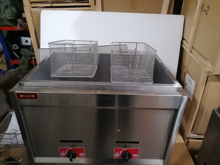 Фритюрник прфесионален газов-единичен, двоен