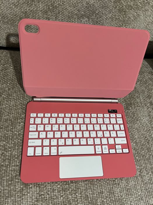 Tastatură Magic Keyboard pentru iPad – Nouă, Iluminare RGB, Roz