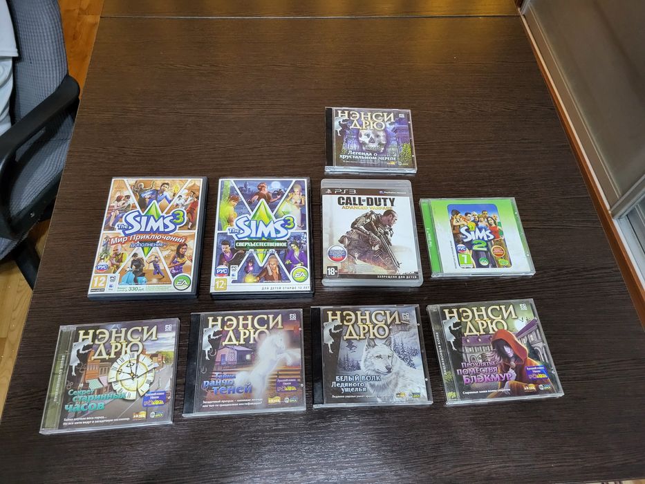 Игровые диски на ПК и ПС 3