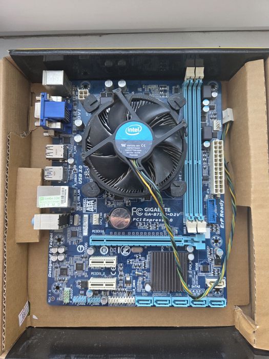 Мат плата Gigabyte + процессор i5 2500 + кулер (