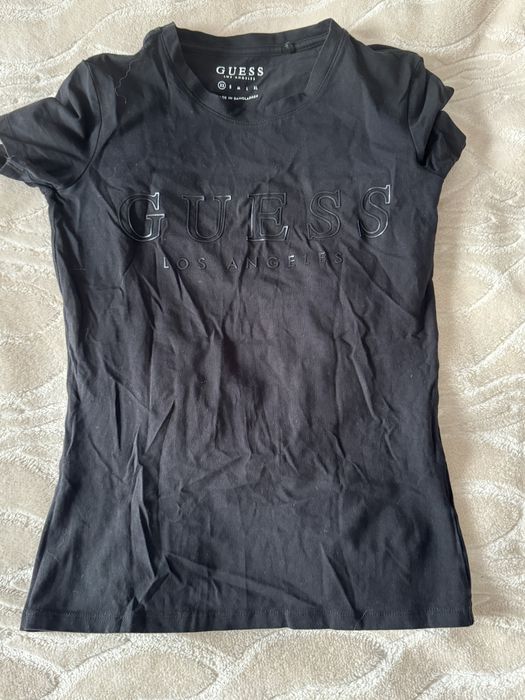 Черна тениска на Guess XS
