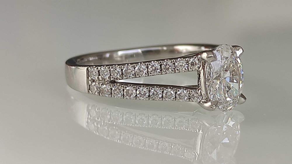 Inel platina si diamante 1.12ct