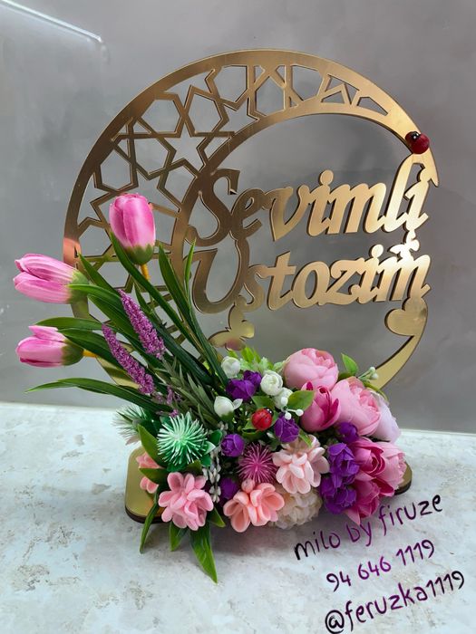 Suniy va sovunli gullar bayram uchun buyurtma qabul qlamz