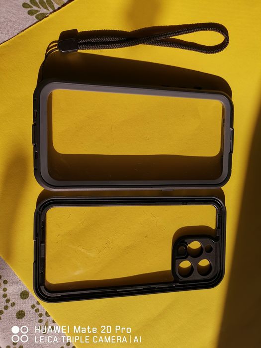 Водоустойчив калъф Body Glove Tidal за iPhone 13 Pro Max - черен/прозр