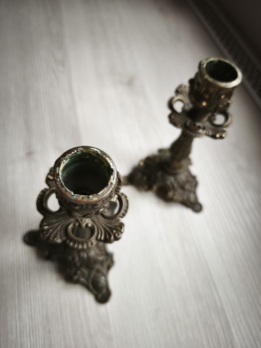 Set sfesnice lumanari vechi aprox 1900.