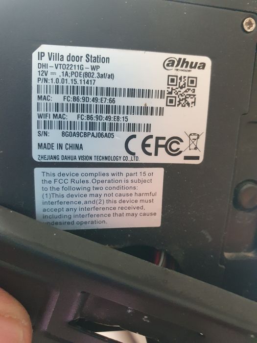 Interfon alhua cu trei tablete