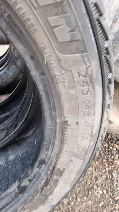 Anvelope 245/45R18 marca Michelin, DOT 2021,M+S